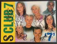 Load image into Gallery viewer, 2000 S Club 7 Full Band Signed Postcard Autographed Album Release Photo