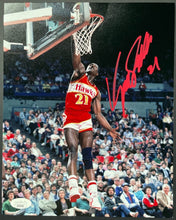 Load image into Gallery viewer, Dominique Wilkins Autographed Signed Atlanta Hawks NBA Basketball Photo JSA COA