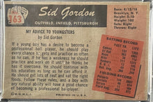 Load image into Gallery viewer, 1955 Bowman Sid Gordon #163 Slabbed & Graded NM 7 Baseball Card PSA