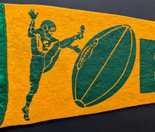Load image into Gallery viewer, c1950's CFL Edmonton Eskimos Vintage Pennant 23" Canadian Football League