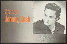 Load image into Gallery viewer, Large Autographed Signed Johnny Cash Black & White Photo JSA LOA Country Vintage