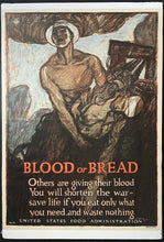 Load image into Gallery viewer, 1917 Original Vintage WWI US Food Admin Dept War Propaganda Poster Henry Raleigh
