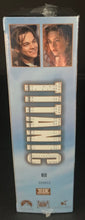 Load image into Gallery viewer, 1997 VHS Titanic Sealed Box James Cameron Leonardo DiCaprio Kate Winslet Vintage