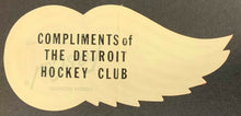 Load image into Gallery viewer, 1970 Detroit Red Wings Vintage NHL Hockey Decal Unused Window Sticker