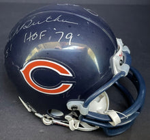 Load image into Gallery viewer, Gale Sayers Dick Butkus Chicago Bears Signed NFL Riddell Mini-Helmet Autos JSA