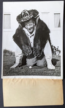 Load image into Gallery viewer, 1937 Tony Lazzeri Type 1 Press Photo Chicago Cubs MLB Celebrating In Bear Skin