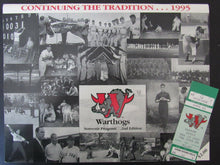 Load image into Gallery viewer, 1995 Ernie Shore Field Minor League Program / Ticket Warthogs Durham Bulls