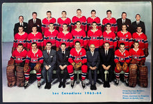 Load image into Gallery viewer, 1963-64 Montreal Canadiens Vintage NHL Media Guide Yearbook Beliveau Cover