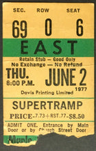 Load image into Gallery viewer, 1977 Supertramp Concert Ticket Maple Leaf Gardens Even In The Quietest Moments
