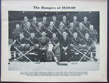 Load image into Gallery viewer, 1959 Madison Square Garden NHL Program Boston Bruins vs NY Rangers Monty Hall