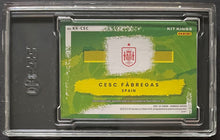 Load image into Gallery viewer, 2021-22 Donruss Road to Qatar Cesc Fabregas Kit Kings Material Prime 4/5 SGC 8.5