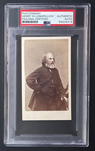 Load image into Gallery viewer, 1865 Carte De Visite Photo Henry Wadsworth Longfellow Autographed Signed PSA/DNA
