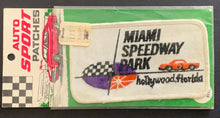 Load image into Gallery viewer, 1960's Vintage Patch New Old Stock Miami Speedway Park Hosted Many Car Races NOS