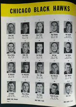 Load image into Gallery viewer, 1964 Detroit Olympia NHL Hockey Program + Ticket Red Wings vs Chicago Blackhawks