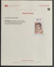 Load image into Gallery viewer, Gene Krupa Slabbed Autographed PSA Authenticated Photo Music Celebrity Signed