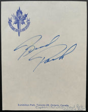 Load image into Gallery viewer, Brad Park Autographed Original Hockey Hall Of Fame Signed Note Page NHL HOF