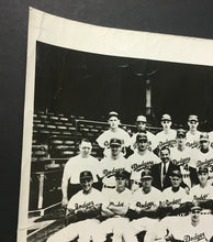Load image into Gallery viewer, 1956 MLB Baseball Brooklyn Dodgers Team Photo Sandy Koufax Jackie Robinson Rare