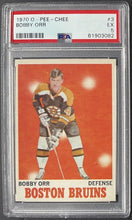 Load image into Gallery viewer, 1970 O-Pee-Chee #3 Bobby Orr Boston Bruins NHL Hockey Card OPC PSA EX 5