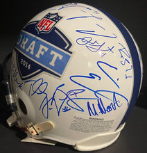Load image into Gallery viewer, 2014 NFL Draft Multi Autographed Signed Helmet Evans Mack Manziel PSA Football
