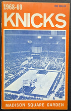 Load image into Gallery viewer, 1968-1969 New York Knicks NBA Basketball Media Guide Vintage MSG