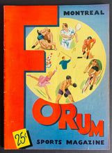 Load image into Gallery viewer, 1950 Montreal Forum Hockey Program Canadiens Shutout Detroit Red Wings 2-0