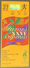 Load image into Gallery viewer, 1996 Atlanta Summer Olympics Track & Field Ticket Major Event Donovan Baily Wins