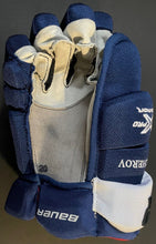 Load image into Gallery viewer, 2020 Nikita Kucherov Game Worn Bauer Hockey Gloves Photo Matched Tampa Bay NHL