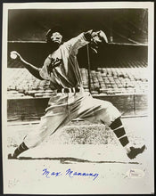 Load image into Gallery viewer, Max Manning Autographed Negro Leagues Baseball Photo Newark Eagles JSA