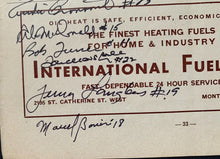 Load image into Gallery viewer, 1959 Stanley Cup Autographed Signed Program Page Montreal Canadiens NHL JSA LOA