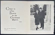Load image into Gallery viewer, 1964 John Diefenbaker Christmas Card Vintage Former Prime Minister Canada