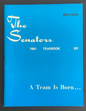 Load image into Gallery viewer, 1961 Washington Senators MLB Baseball 1st Season Yearbook Vintage Year Book