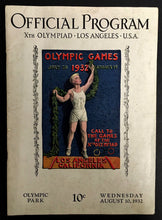 Load image into Gallery viewer, 1932 Summer Olympics Official Program Xth Olympiad Los Angeles California
