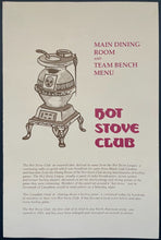 Load image into Gallery viewer, 1980’s Maple Leaf Gardens Hot Stove Club Lot Menu+Placemat+Napkin+Envelope NHL
