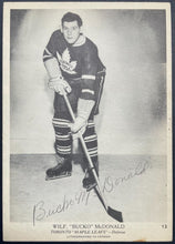 Load image into Gallery viewer, 1939-40 OPC V301-1 Wilf Bucko McDonald Autographed Card Toronto Maple Leafs JSA