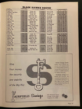 Load image into Gallery viewer, 1969 NHL Hockey Program Detroit Red Wings Chicago Blackhawks Gordie Howe Cover