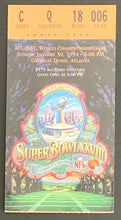 Load image into Gallery viewer, 1994 Super Bowl XXVIII Football Program + Ticket Stub Georgia Dome Atlanta