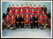 Load image into Gallery viewer, 1962/63 Montreal Canadiens Team Photo NHL Hockey Vintage Jacques Plante HOF