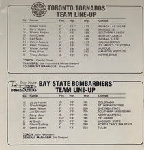 Load image into Gallery viewer, 1984 Continental Basketball Association Program Toronto Tornados v Bombardiers