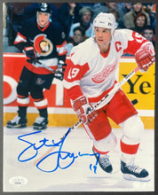 Load image into Gallery viewer, Steve Yzerman Autographed Detroit Red Wings NHL Hockey Photo Signed JSA HOF