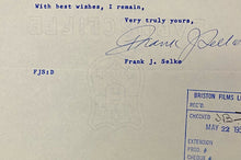 Load image into Gallery viewer, 1956 NHL Autographed Letter Montreal Canadiens Frank J Selke Signed JSA LOA