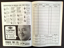 Load image into Gallery viewer, 1964 Maple Leaf Gardens NHL Hockey Program Leafs New York Rangers Jim Pappin VTG