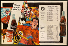 Load image into Gallery viewer, 1969 NHL Hockey Program Detroit Red Wings Chicago Blackhawks Gordie Howe Cover
