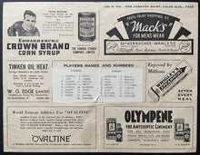 Load image into Gallery viewer, 1935-36 All Star Game Hockey Program Many HOFers Vintage Rare Clapper Clancy