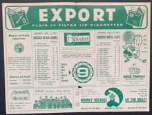 Load image into Gallery viewer, 1964 NHL Hockey Program Toronto Maple Leafs Chicago Blackhawks Tim Horton Bower