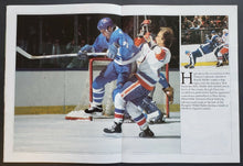 Load image into Gallery viewer, 1986 Maple Leaf Gardens Playoffs Program Toronto Leafs vs Blues Wendel Clark NHL