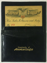 Load image into Gallery viewer, 1958 MLB American League Baseball Pass Canadian Prime Minister Lester B Pearson