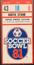 Load image into Gallery viewer, 1981 NASL Soccer Bowl Ticket + Schedule + VIP Card North American Soccer League