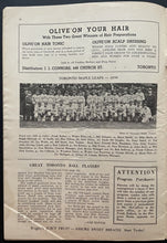 Load image into Gallery viewer, 1939 Toronto Maple Leaf Baseball Program Tony Lazzeri Autographed Cover JSA LOA