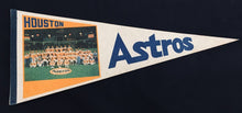Load image into Gallery viewer, 1970's Houston Astros Pennant Team Photo MLB Baseball Full Size 30" Astrodome