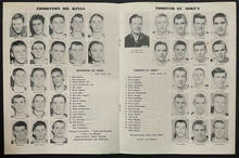 Load image into Gallery viewer, 1961 Memorial Cup Hockey Program Edmonton Gardens First Memorial Cup Playoff